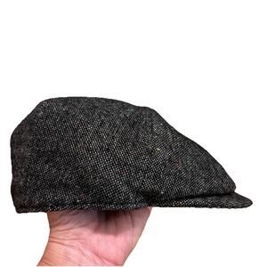 Epoch Hat Mens Medium Charcoal Cap Fitted Wool Newsboy Ivy Style